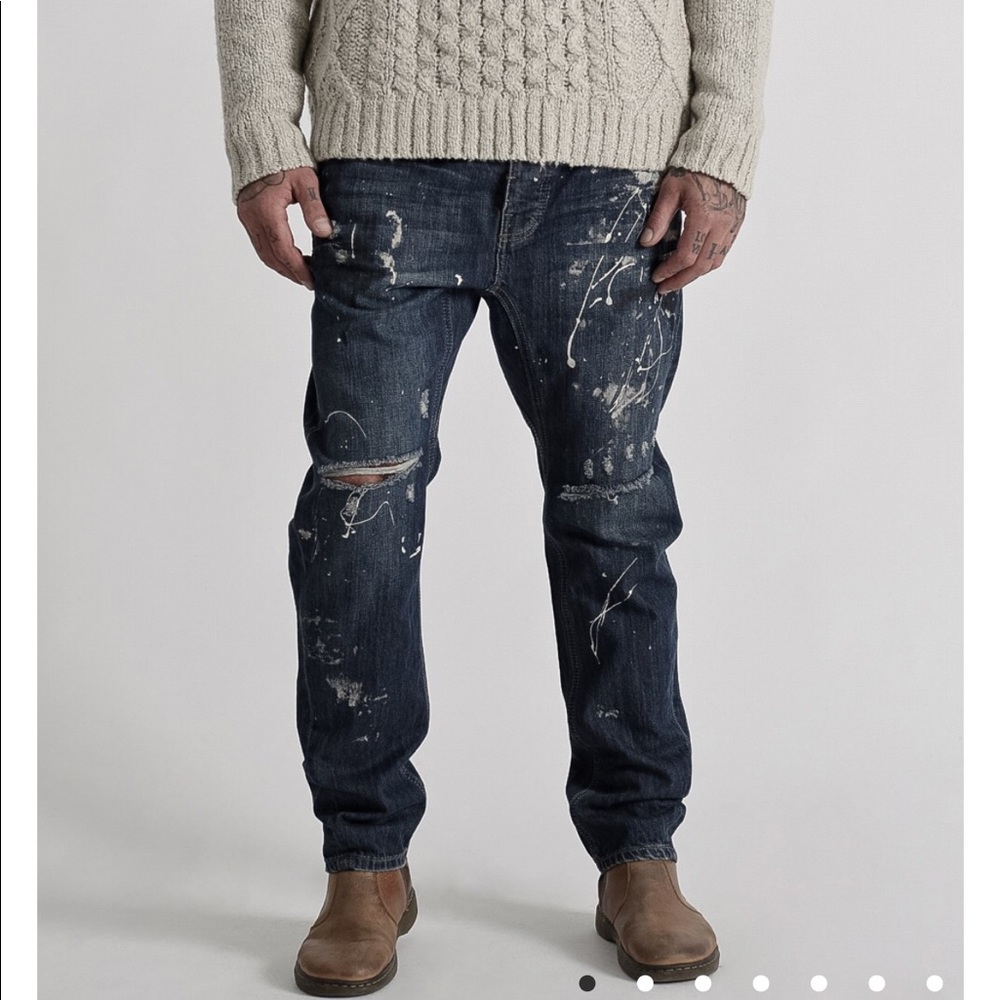 Men’s one teaspoon Mr. Golds cowboy wash  jeans